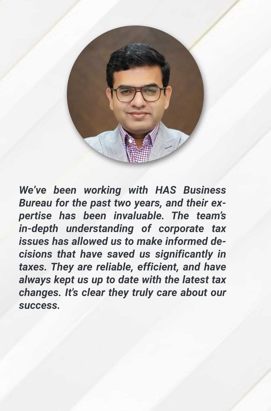 has business bureau client usman akbar ceo of pure logics